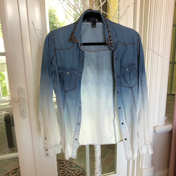 Ombré Button Up - Picture 5 of 8